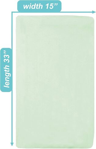 American Baby Company 15" x 33" Fitted Bassinet Sheet, 100% Natural Cotton Supreme Jersey Knit, Blue, Soft Breathable, for Boys and Girls in Saudi Arabia
