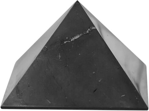 Karelian Heritage Genuine Polished Shungite Energy Pyramid 30 mm, Chakra Balancing Collectibles PP01 in Kuwait
