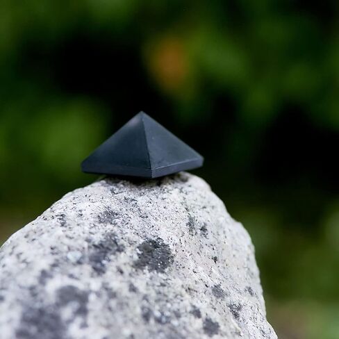 Karelian Heritage Genuine Polished Shungite Energy Pyramid 30 mm, Chakra Balancing Collectibles PP01 in Kuwait