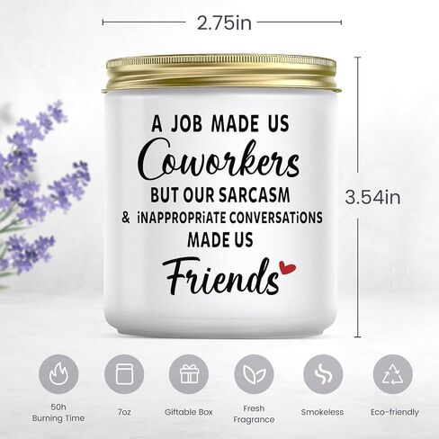 Jonico Gifts for Coworkers - Retirement Gifts for Women Men, Coworker Leaving Gifts, Going Away Goodbye Farewell Gifts for Coworkers, Coworker Gifts for Women, Lavender Scented Candle in Saudi Arabia