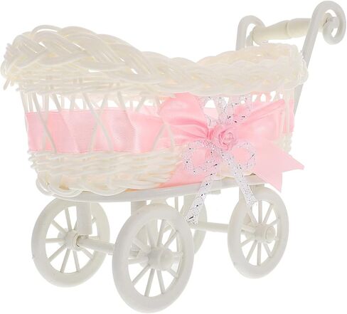 عربة الدمية العتيقة من الخيزران، سلال حلوى الروطان، شكل عربة الأطفال، سلال خبز من الخيزران، سلال تخزين الطعام، وعاء عرض لحفلات الزفاف وحفلات استقبال المولود الجديد، وجبة خفيفة، فواكه وخضروات in Kuwait