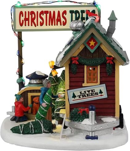 Lemax Village Collection Tiny House Tree Lot, B/O (4.5V) #25901 in Saudi Arabia