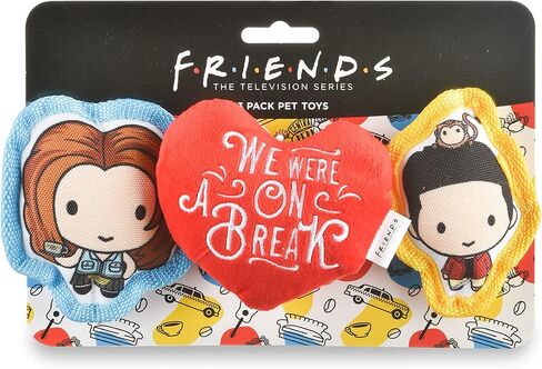 WB Friends: 6" You're Better Together Frame Plush Squeaker Dog Toy | 6" Friends Plush Peephole Squeaker Pet Toy | Friends Show Toy for Dogs Stuffed Animal 6 inch, FF21172 in Kuwait