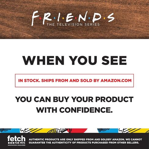 WB Friends: 6" You're Better Together Frame Plush Squeaker Dog Toy | 6" Friends Plush Peephole Squeaker Pet Toy | Friends Show Toy for Dogs Stuffed Animal 6 inch, FF21172 in Kuwait