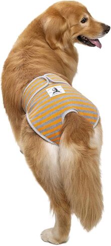 2 Pack Reusable Dog Diapers Female Large Medium Breed, Female Dog Diapers for Heat, Incontinence,Doggie Diapers for Female Dogs with Velcro Adjustable Waistline for Female Dog Washable Extra Large in Saudi Arabia