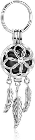 shajwo Cremation Jewelry Dream Catcher Urn Keychain for Ashes for Women Men Memorial Angel Wing Human Pet Ashes Pendant in Kuwait