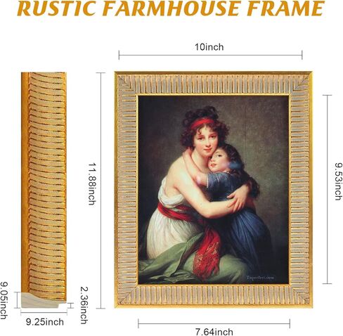 XUANLUO إطارات صور مقاس 5 × 7 بوصة إطار صورة مزخرف عتيق منقوش بواجهة زجاجية عالية الوضوح للتركيب على الحائط أو عرض الطاولة in Kuwait