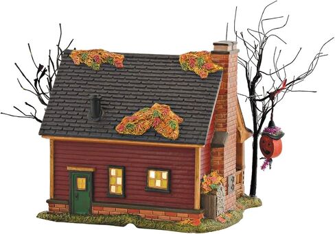 Department 56 Snow Village Halloween Trick or Treat Lane Party House Lit Building, 6.1 Inch, Multicolor in Saudi Arabia