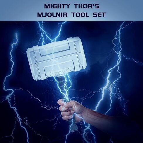 صندوق أدوات مطرقة مكون من 40 قطعة، مجموعة أدوات مطرقة ثور متعددة الوظائف، مجموعة أدوات منزلية، أدوات يدوية، هدية مبتكرة وفريدة من نوعها للرجال، محبي مارفل in Kuwait