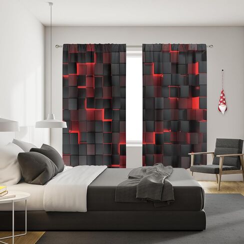 MESHELLY الأولاد ألعاب الستائر 42W × 63H بوصة قضيب جيب الألعاب ديكور للمراهقين غرفة نوم لعبة فيديو تحكم غمبد يقتبس الرجال الأطفال بارد الفن المطبوعة غرفة المعيشة غرفة اللعب نافذة الستائر 2 لوحات مجموعة in Kuwait