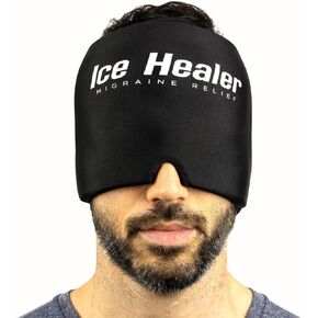 Ice Healer Migraine Relief Cap Cold Compress, Form Fitting Gel Ice Headache Relief Hat, Ice Head Wrap Ice Pack Mask, Hangover Hat in Saudi Arabia