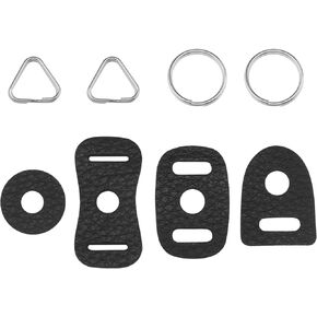 Micro Traders 2 Pairs Camera Strap Eyelet Split Adapter Camera Strap Triangular Split Ring Hook Compatible with Sony DSLR SLR Rangefinder Mirrorless Camera W/Round Eyelet
