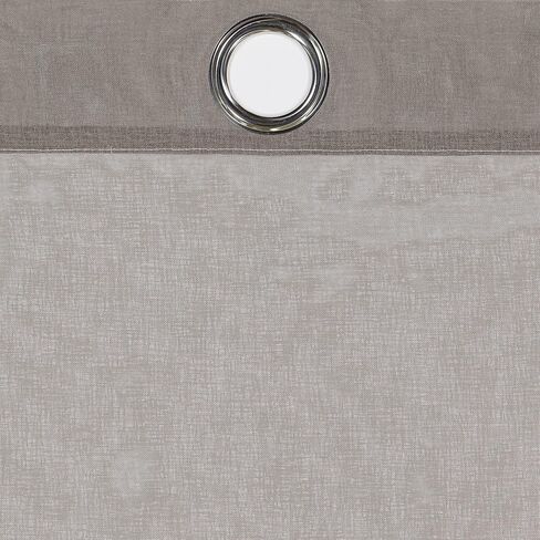 ECLIPSE Ines Printed Ombre Textured Light Filtering Grommet Window Curtains for Bedroom (2 Panels), 52 in x 84 in, Charcoal in Saudi Arabia