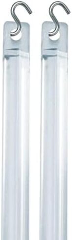 GMA Group 48 بوصة قضيب عصا الميل العمياء الصغيرة ذات النافذة الطويلة - قضبان بديلة للستائر والظلال - خطاف S، 2-PK in Kuwait