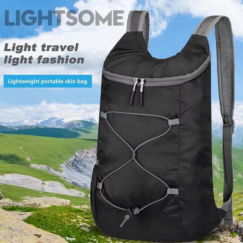 levayhill 16L Hiking-Daypack, Water-Resistant-Lightweight Foldable Travel Backpacks, Camping Outdoor Backpack Carry-on Bag in Kuwait