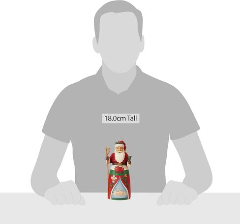 Enesco Jim Shore Heartwood Creek Santas Around The World Welsh Figurine, 7.08 Inch, Multicolor in Saudi Arabia