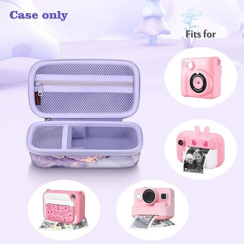 Fintie Kids Camera Case Compatible with ESOXOFFORE, MINIBEAR, Dylanto, GKTZ, Mgaolo, WEEFUN Instant Print Camera Digital Video Cameras, Hard Carrying Storage Bag Holder Organizer, Pink Horse in Saudi Arabia