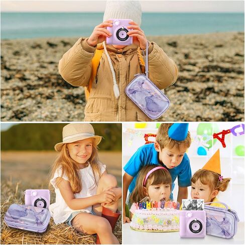 Fintie Kids Camera Case Compatible with ESOXOFFORE, MINIBEAR, Dylanto, GKTZ, Mgaolo, WEEFUN Instant Print Camera Digital Video Cameras, Hard Carrying Storage Bag Holder Organizer, Pink Horse in Saudi Arabia