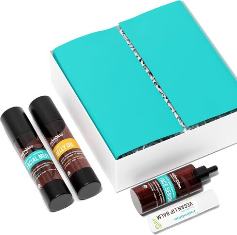Mambino Organics Bun in the Oven Kit – All Natural Skincare Set for Pregnant Women – Anti-stretch mark, Body Moisturizer, Lip Balm Gift Pregnancy Gift Set for First time Moms in Saudi Arabia