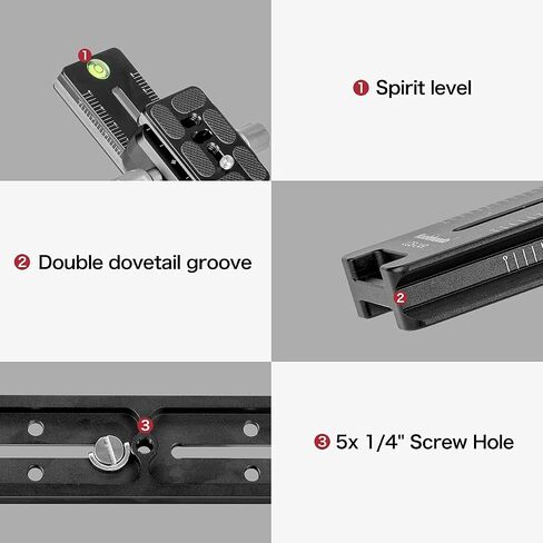 Koolehaoda 240mm Nodal Slide Quick Release Clamp, Angle Adjustable in Saudi Arabia