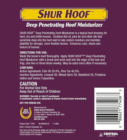 Farnam Horse Health Shur Hoof Deep-Penetrating Hoof Moisturizer, 1 gallon in Saudi Arabia