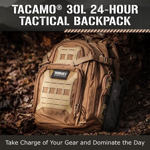 TACAMO® 35 Liter Survival Backpack for Men, Hiking Backpack, Military Tactical Waterproof Backpack, Fishing Backpack, Backpack for Laptops, Tactical Backpack for Hunting, Camping, and Tools. in Saudi Arabia