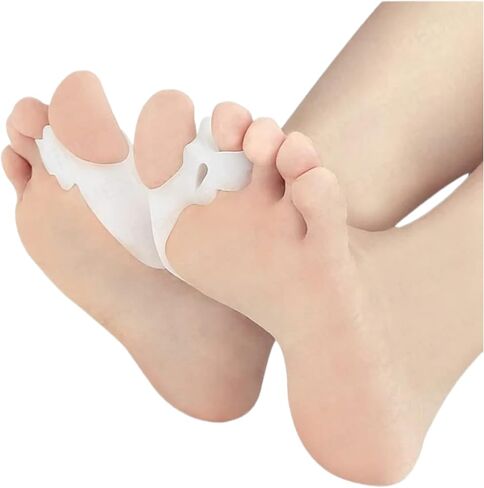 اكستريم مجموعة وسادات ورم ابهام القدم الرياضية مكونة من قطعتين - زوج واحد من وسائد الجل الناعمة - مقاس واحد يناسب الجميع - تخفيف سريع - للارتداء مع الاحذية - للرجال والنساء in Kuwait