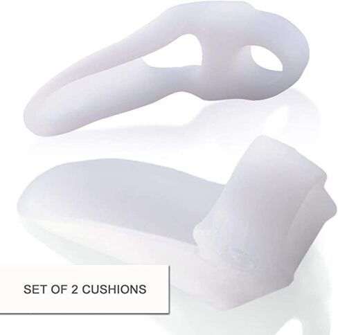 اكستريم مجموعة وسادات ورم ابهام القدم الرياضية مكونة من قطعتين - زوج واحد من وسائد الجل الناعمة - مقاس واحد يناسب الجميع - تخفيف سريع - للارتداء مع الاحذية - للرجال والنساء in Kuwait