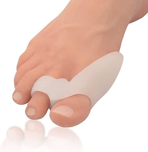 اكستريم مجموعة وسادات ورم ابهام القدم الرياضية مكونة من قطعتين - زوج واحد من وسائد الجل الناعمة - مقاس واحد يناسب الجميع - تخفيف سريع - للارتداء مع الاحذية - للرجال والنساء in Kuwait