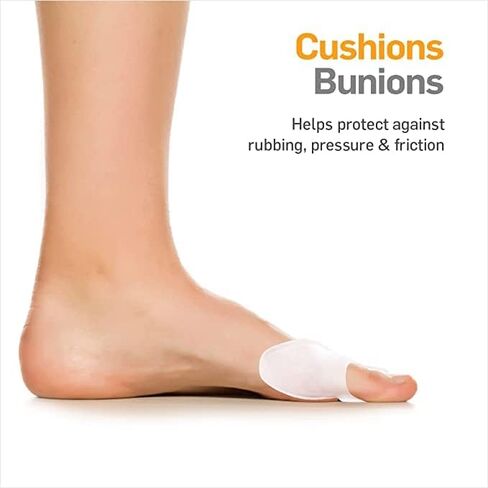 اكستريم مجموعة وسادات ورم ابهام القدم الرياضية مكونة من قطعتين - زوج واحد من وسائد الجل الناعمة - مقاس واحد يناسب الجميع - تخفيف سريع - للارتداء مع الاحذية - للرجال والنساء in Kuwait