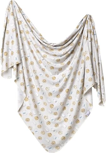Copper Pearl Large Premium Knit Baby Swaddle Receiving Blanket Chip in Saudi Arabia