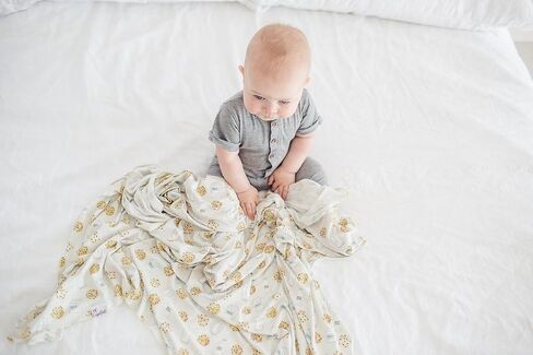 Copper Pearl Large Premium Knit Baby Swaddle Receiving Blanket Chip in Saudi Arabia