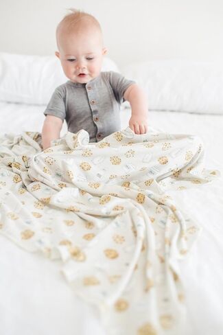Copper Pearl Large Premium Knit Baby Swaddle Receiving Blanket Chip in Saudi Arabia