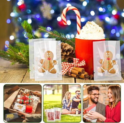 DLOnline 200 Pack 2.7x3.9 Inch Clear Textured Vacuum Sealer Bags with Tear Notch, One-Side Textured and One-Side Clear, Food-Grade Storage Pouches for Snacks, Candy, Grains, Meats and More in Kuwait