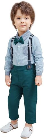 ملابس الأطفال الصغار من YUN HAO ملابس رجالية وربطات عنق وقمصان + حمالات وسراويل in Kuwait