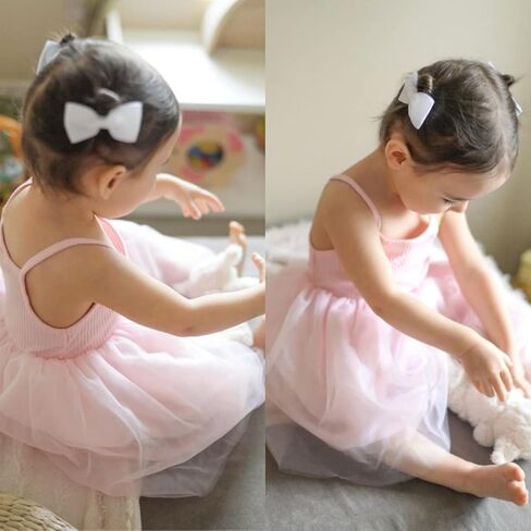 طفل الفتيات توتو فستان تول فستان الشمس الطبقات تول تنورة رقيق الأميرة فستان الرضع فتاة السباغيتي فستان بحزام 0-24 متر in Kuwait