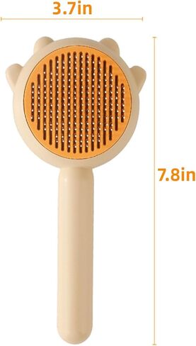 فرشاة جيانغ ويف تي للقطط والكلاب مع زر تحرير، فرشاة تنظيف شعر الحيوانات الأليفة، فرشاة للعناية بالقطط والكلاب، مشط سحري للحيوانات الأليفة، فرشاة للتنظيف الذاتي للقطط، فرشاة للعناية بالقطط، فرشاة لتساقط القطط (أخضر) in Kuwait