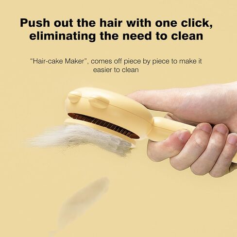 فرشاة جيانغ ويف تي للقطط والكلاب مع زر تحرير، فرشاة تنظيف شعر الحيوانات الأليفة، فرشاة للعناية بالقطط والكلاب، مشط سحري للحيوانات الأليفة، فرشاة للتنظيف الذاتي للقطط، فرشاة للعناية بالقطط، فرشاة لتساقط القطط (أخضر) in Kuwait