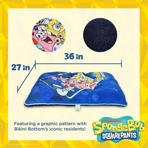 SpongeBob SquarePants Napper Plush Dog Bed | Durable, Washable, Soft & Plush, Cute Pet Bed in Saudi Arabia