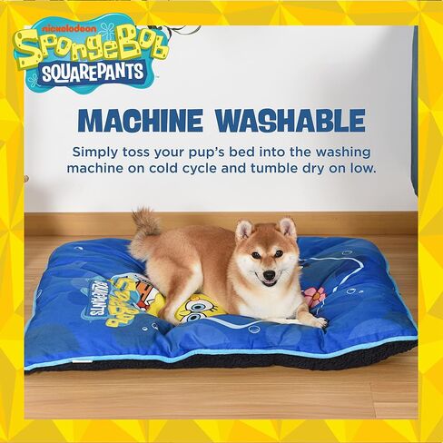 SpongeBob SquarePants Napper Plush Dog Bed | Durable, Washable, Soft & Plush, Cute Pet Bed in Saudi Arabia