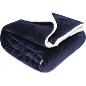 TILLYOU Reversible Plush Sherpa Fleece Baby Blanket for Boys, Girls, Kids, Toddler, Infant, Newborn, 40"x50" - Fuzzy Fluffy Warm Throw Blanket for Toddler Bed, Crib, Stroller, Bassinet, Pet, White in Kuwait