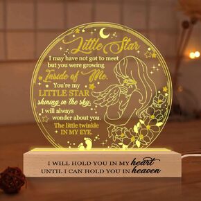 ARTSYWIX in Memory of Pregnancy Loss 3D Illusion Lamp USB Powered Acrylic Night Light, Miscarriage Gift for Mom Wife Her, Loss of Baby Sympathy Gifts, Infant Loss Memorial Gifts for Baby Loss