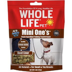 الحيوانات الأليفة الصغيرة من Whole Life - مكافآت الدجاج للكلاب الصغيرة أو مكافآت التدريب لأي حجم كلب، درجة بشرية، مكون واحد، صنع في الولايات المتحدة الأمريكية