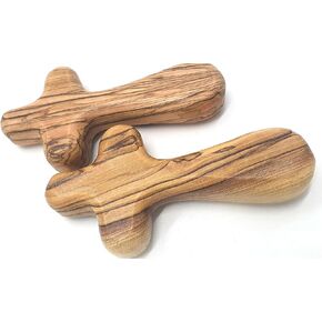 Zuluf Hand Carved Olivewood Medium Comfort Cross Bethlehem - CRS002 9.5cm in Kuwait