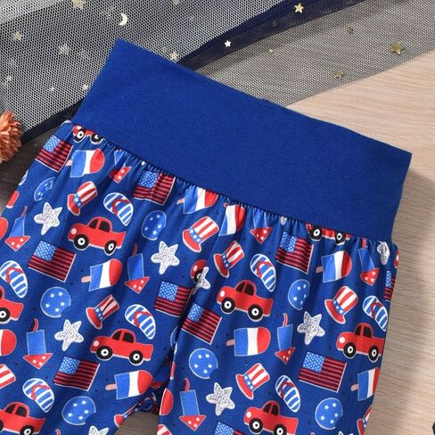 ملابس أطفال حديثي الولادة من Unutiylo ملابس أطفال أولادي في الرابع من يوليو طقم ملابس للأطفال الأولاد والبنات in Kuwait