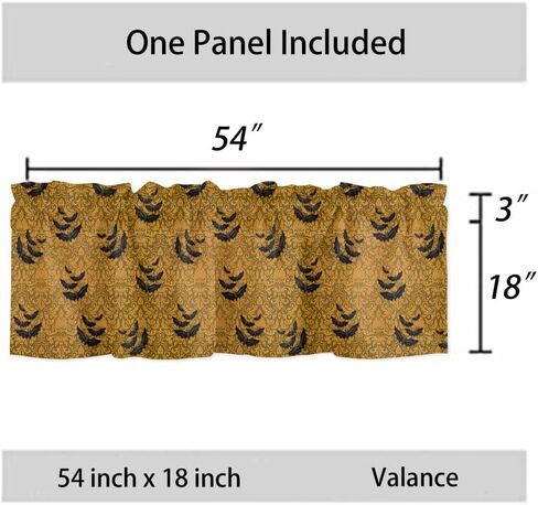 TTBDKKDM Halloween Window Valance for Kitchen Living Room Bedroom Jack Skellington and Sally Window Curtain for Halloween Decorations and Supplies Rod Pocket Window Treatment Valance Short Curtain in Kuwait