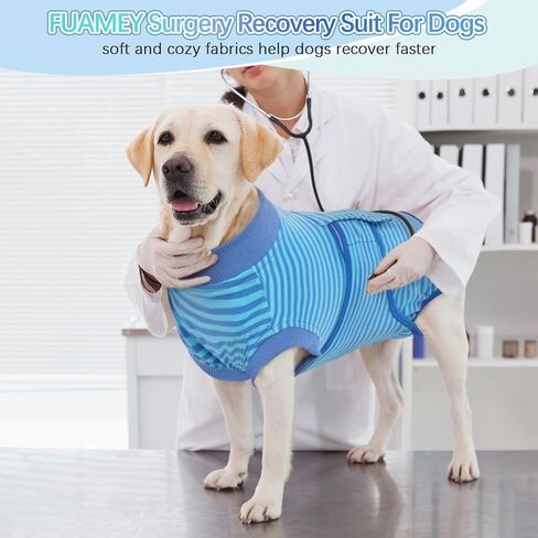 FUAMEY Recovery Suit for Dogs After Surgery,Soft Breathable Dog Bodysuit in Saudi Arabia