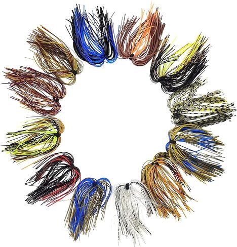 Eupheng 12 لون سيليكون تهزهز التنانير الصيد إغراء تنورة استبدال ل Spinnerbaits باس Buzzbaits DIY الحبار تهزهز سبينر الطعم Buzzbaits الملحقات in Kuwait