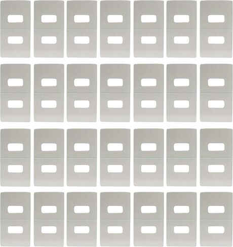 شرائح إصلاح بديلة للستائر الرأسية من Birllaid 28 مجموعة (56 علامة تبويب تثبيت عمياء إجمالية)، مجموعة إصلاح الستائر الرأسية المقطوعة مسبقًا in Kuwait