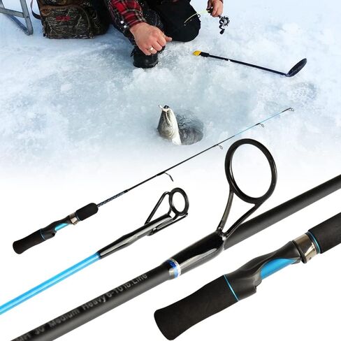 MASTER LOGIC Ice Fishing Rod, Sensitive Ice Spinning Rod, 28"/30" Ice Fishing Pole Medium Heavy in Kuwait